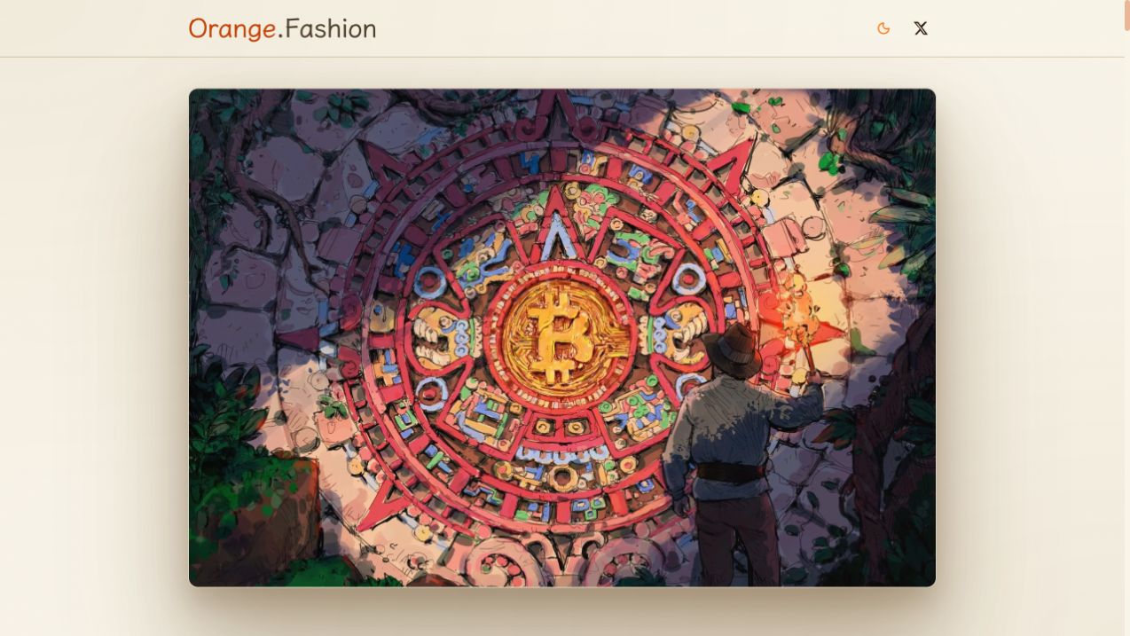 orange.fashion 网站首页截图